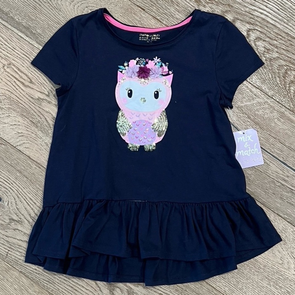NWT Cynthia Rowley Girls Peplum Shirt
